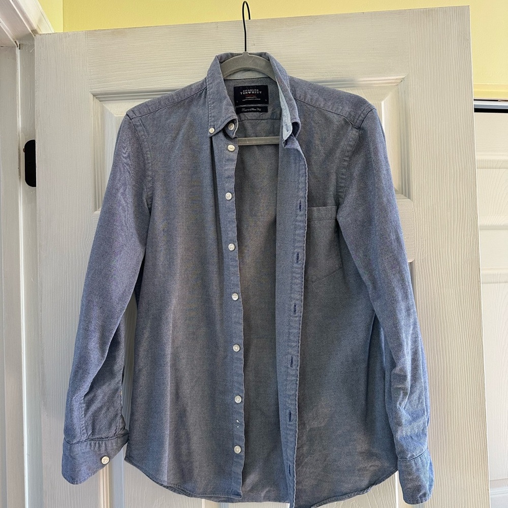 Charles Tyrwhitt Men’s Extra Slim Fit Chambray Shirt